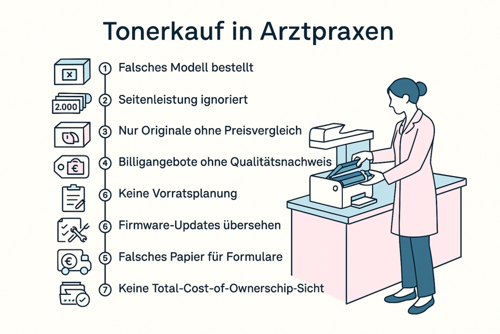 Fehler beim Tonerkauf in Praxen