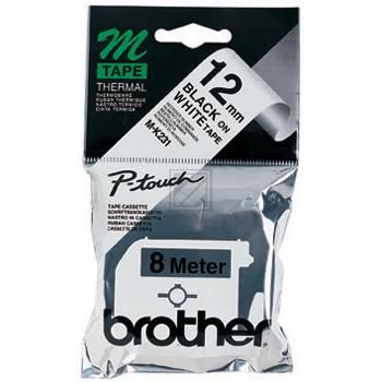 Brother Schriftbandkassette schwarz/weiß (M-K231)