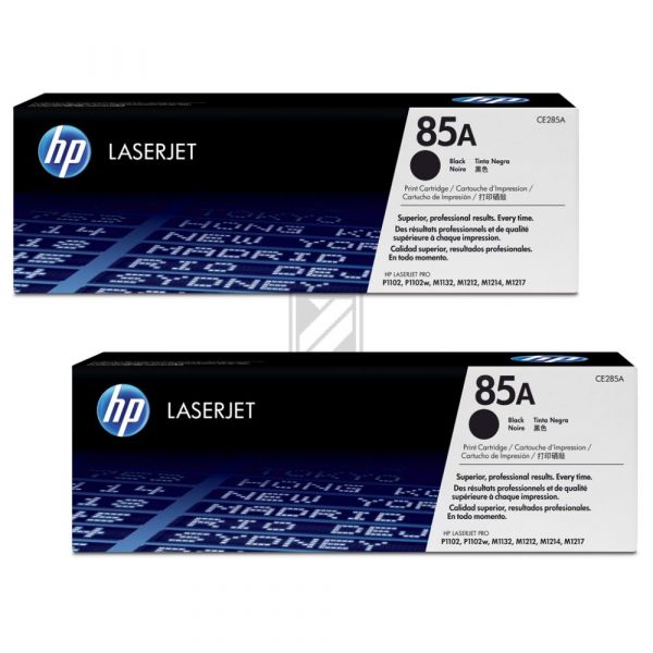 HP Toner-Kartusche 2 x schwarz (CE285AD, 85A)