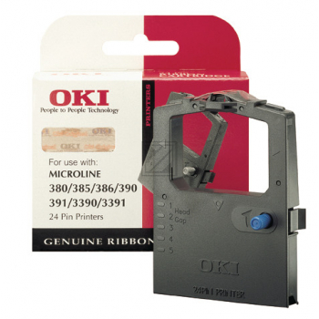 OKI Farbband für OKI ML380/ML385/ML390, Nylon, schwarz