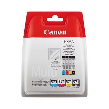Canon Tintenpatrone gelb, magenta, schwarz, cyan (0386C005, CLI-571PA)