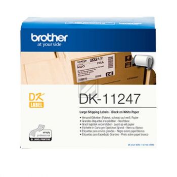 Brother Etiketten schwarz/weiß (DK11247)