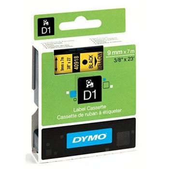 Dymo Schriftbandkassette schwarz/gelb (40918)