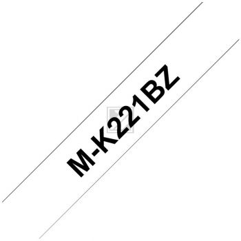 Brother Schriftbandkassette schwarz/weiß (M-K221BZ)